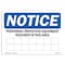 Signmission OSHA Sign, PPE Required In This Area, 24in X 18in Rigid Plastic, 24" W, 18" H, Landscape OS-NS-P-1824-L-16403 - alternate 1